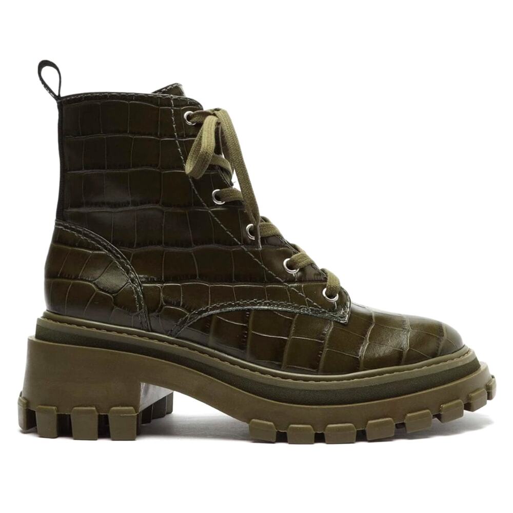 Schutz women’s Orly military boot green size 8 - Picture 5 of 8